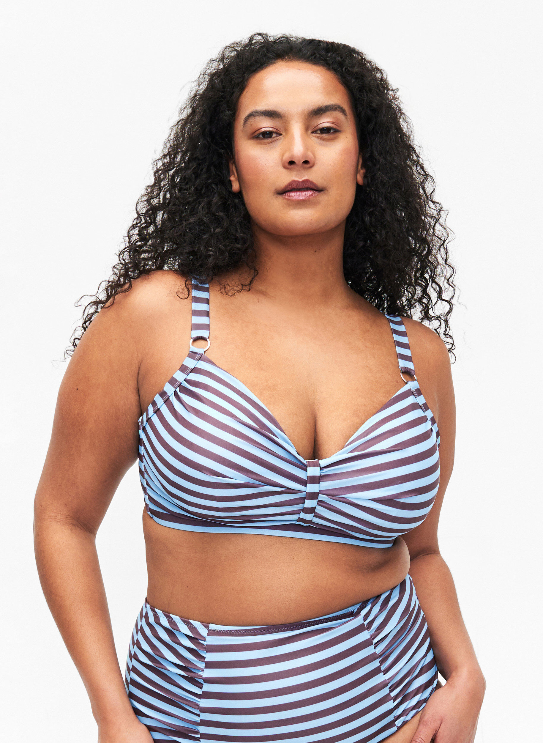 Bikini bh med bøjle og print