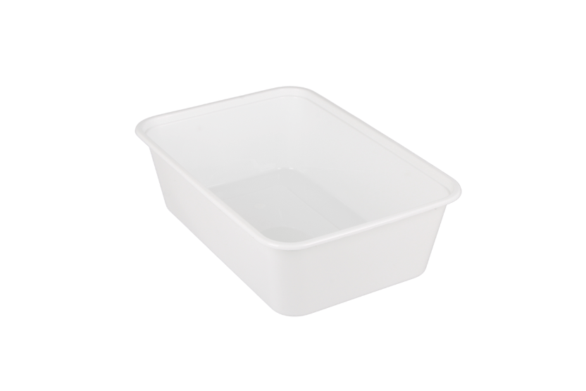Maaltijdbak PP 650ml wit