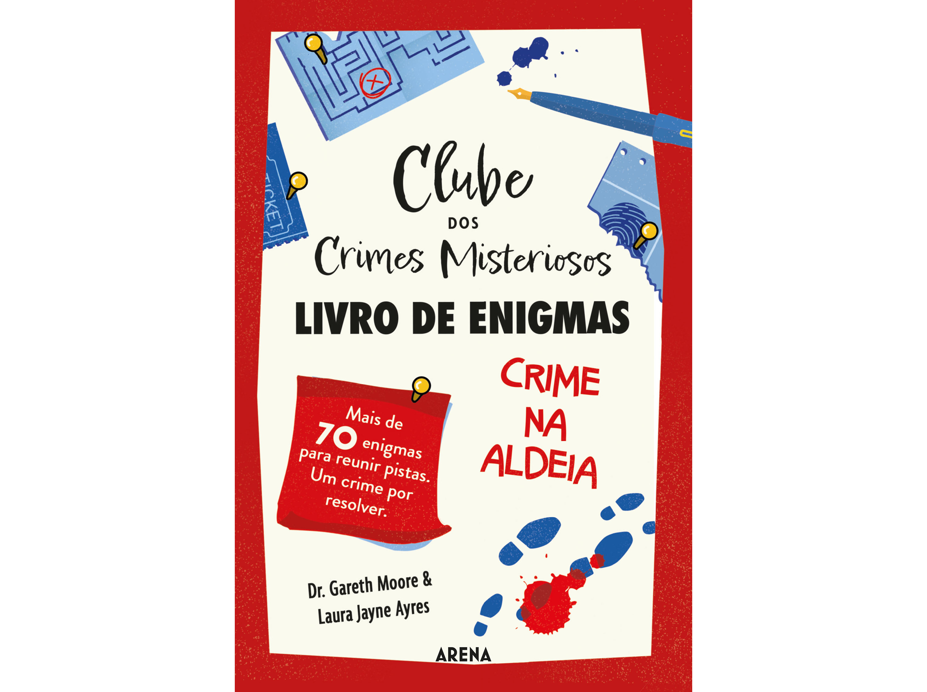 LIVRO CLUBE DOS CRIMES MISTERIOSOS - LIVRO DE ENIGMAS