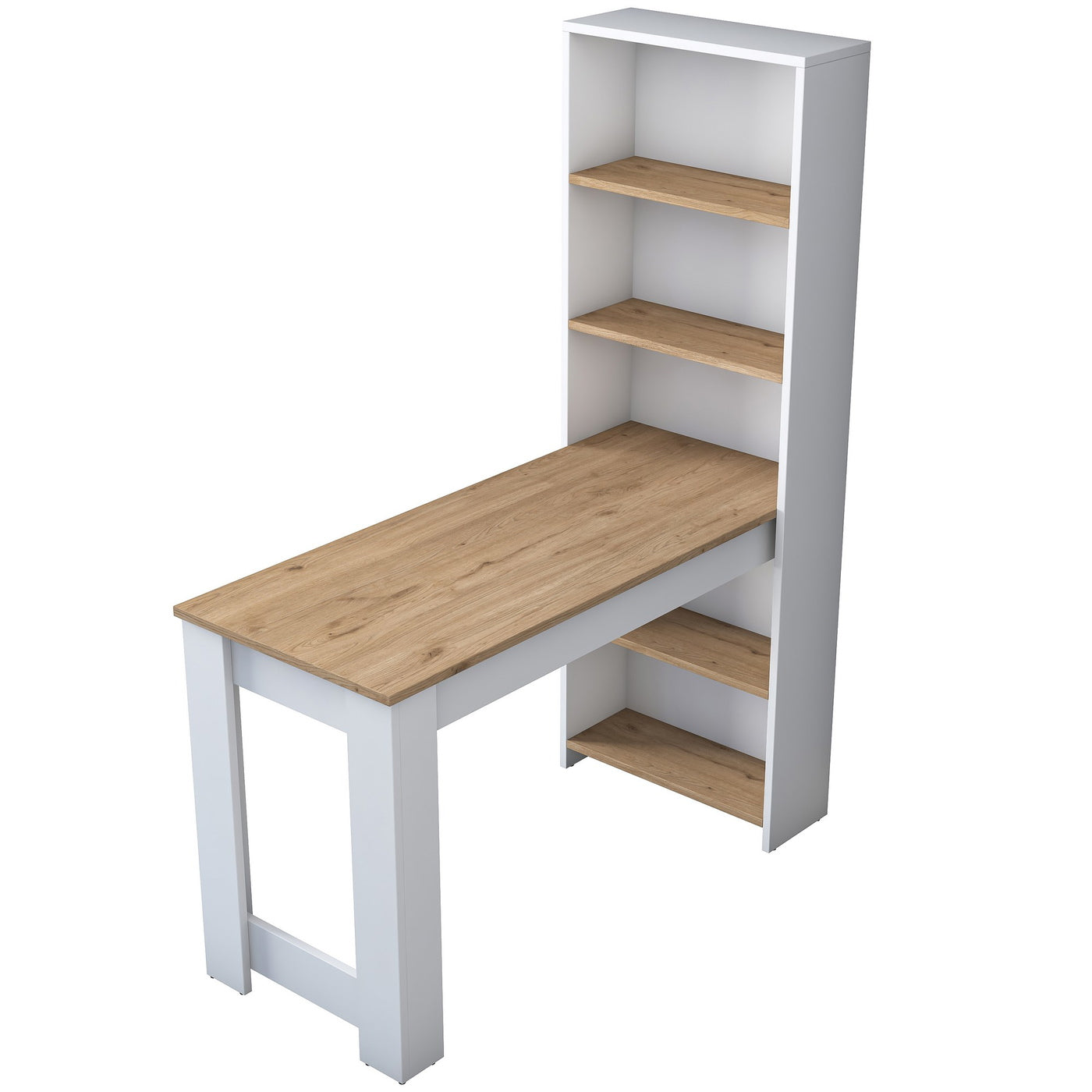 Giga Meubel - Kaptafel - Naturel|Wit - 120cm - Balgoze