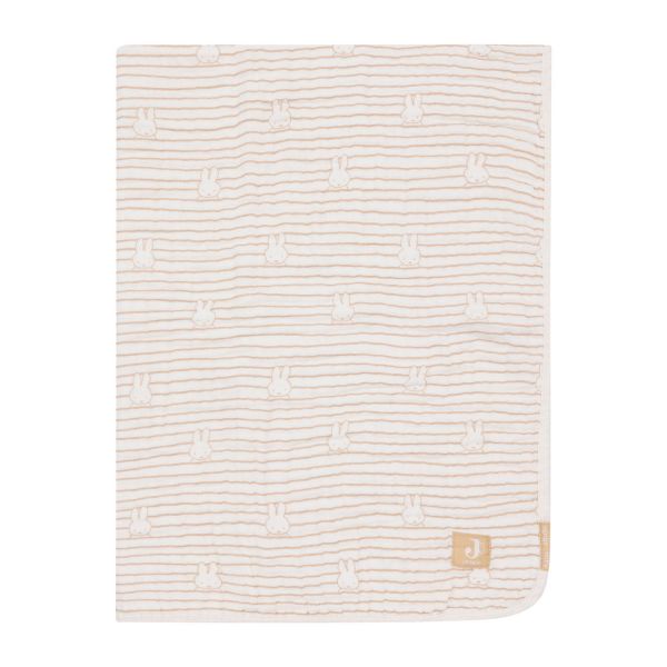 Jollein Miffy Wiegdeken - Hydrofiel - Stripe Biscuit