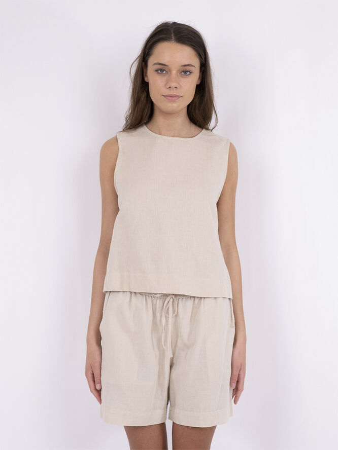 Neo Noir Svetlana linen Top Sand