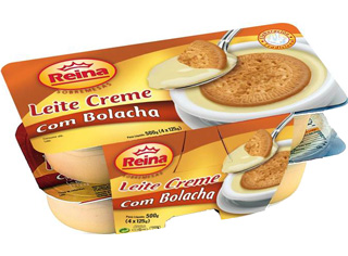 LEITE REINA CREME COM BOLACHA 4X125G