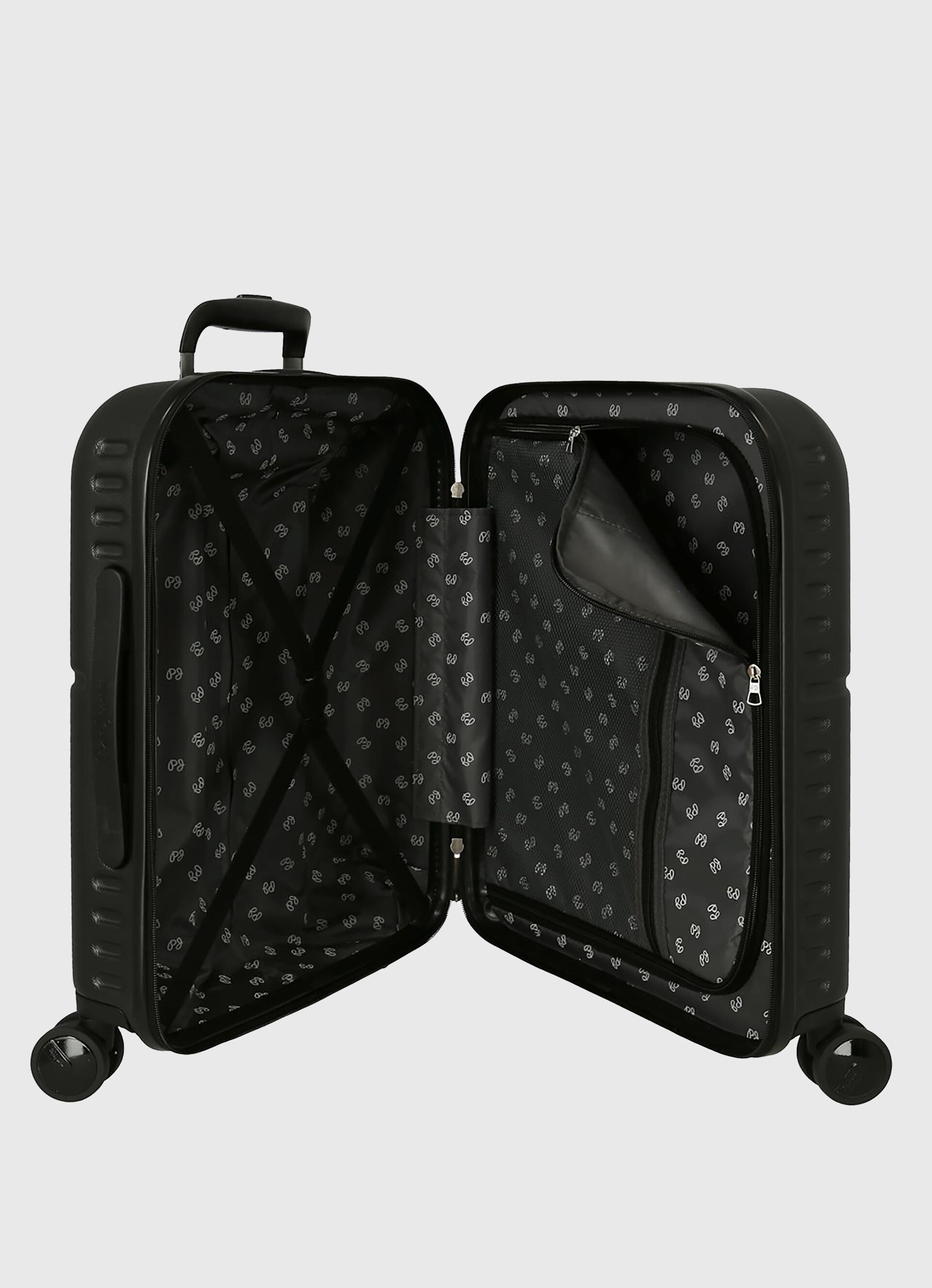 MALA DE VIAGEM 55CM ABS - preta, tamanho único