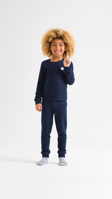 Viking Soft Merino Stillongs Merinomix, Navy