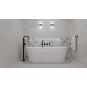Wandtegel Eterna grijs 30 x 60 cm keramiek 1,26 m²
