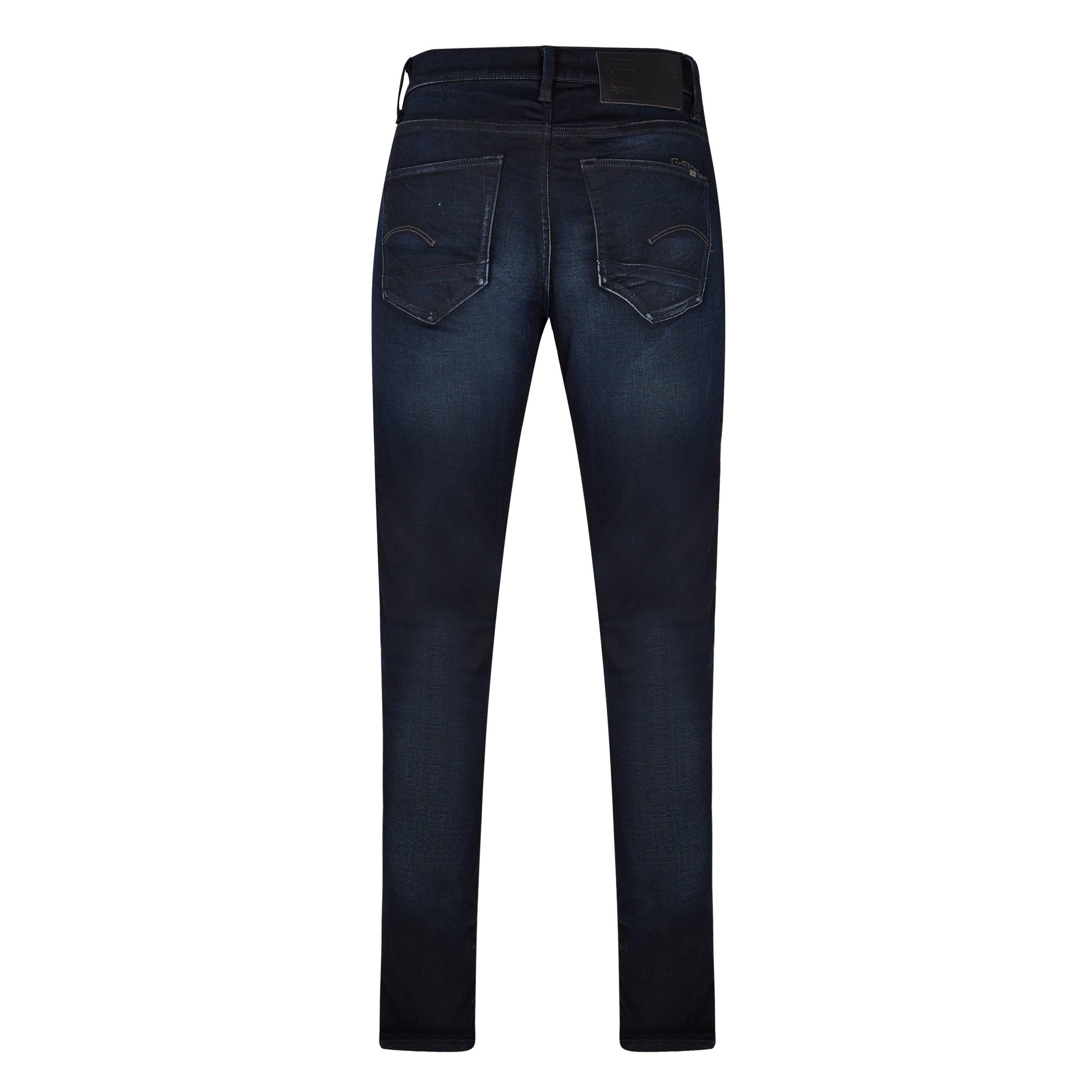 G Star Extra Slim Fit Jeans in Blue Black Stretch Denim