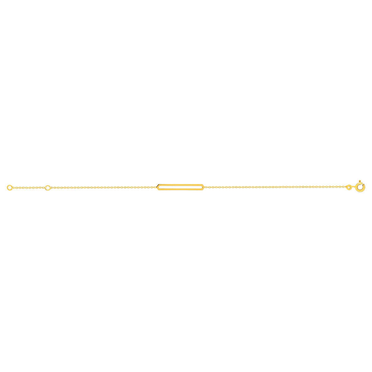 Bracelet or 375 jaune 18,5 cm