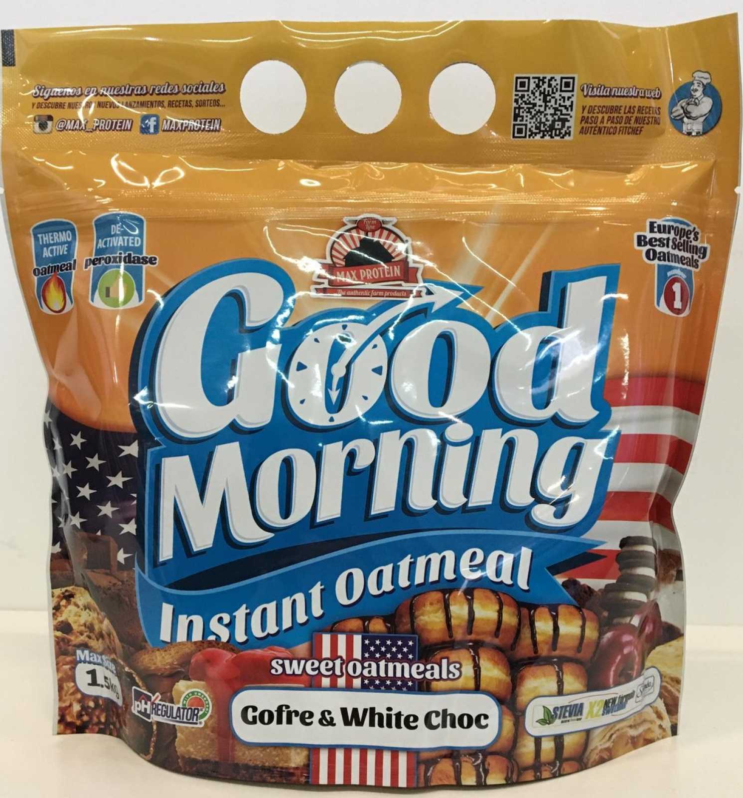 Aveia instantânea Max Protein Good Morning 1,5 kg