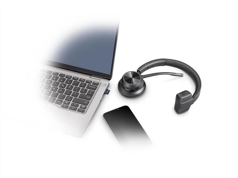 HP Headset Poly Voyager 4310 MS Mono USB-C, inkl. Ladestati Poly Voyager Bluethootbüro-Headsets