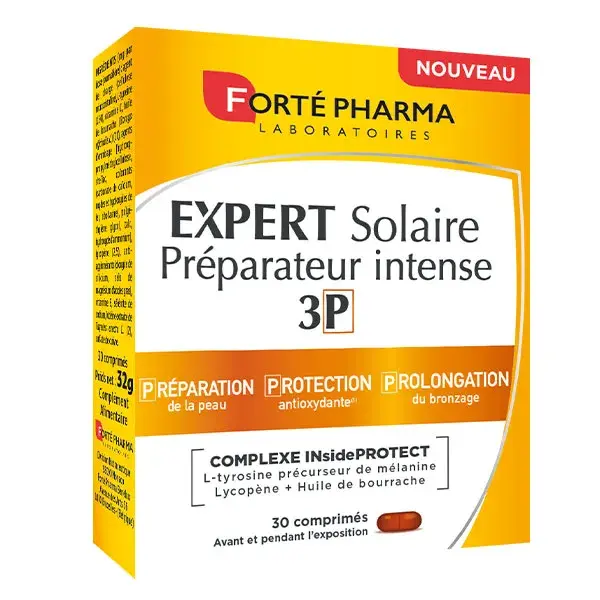 Forté Pharma Expert Solaire Intense 3P Preparação de Cobre e Selênio 30 comprimidos