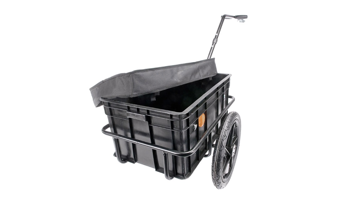 Cykeltrailer m/låg kobling og støtteben