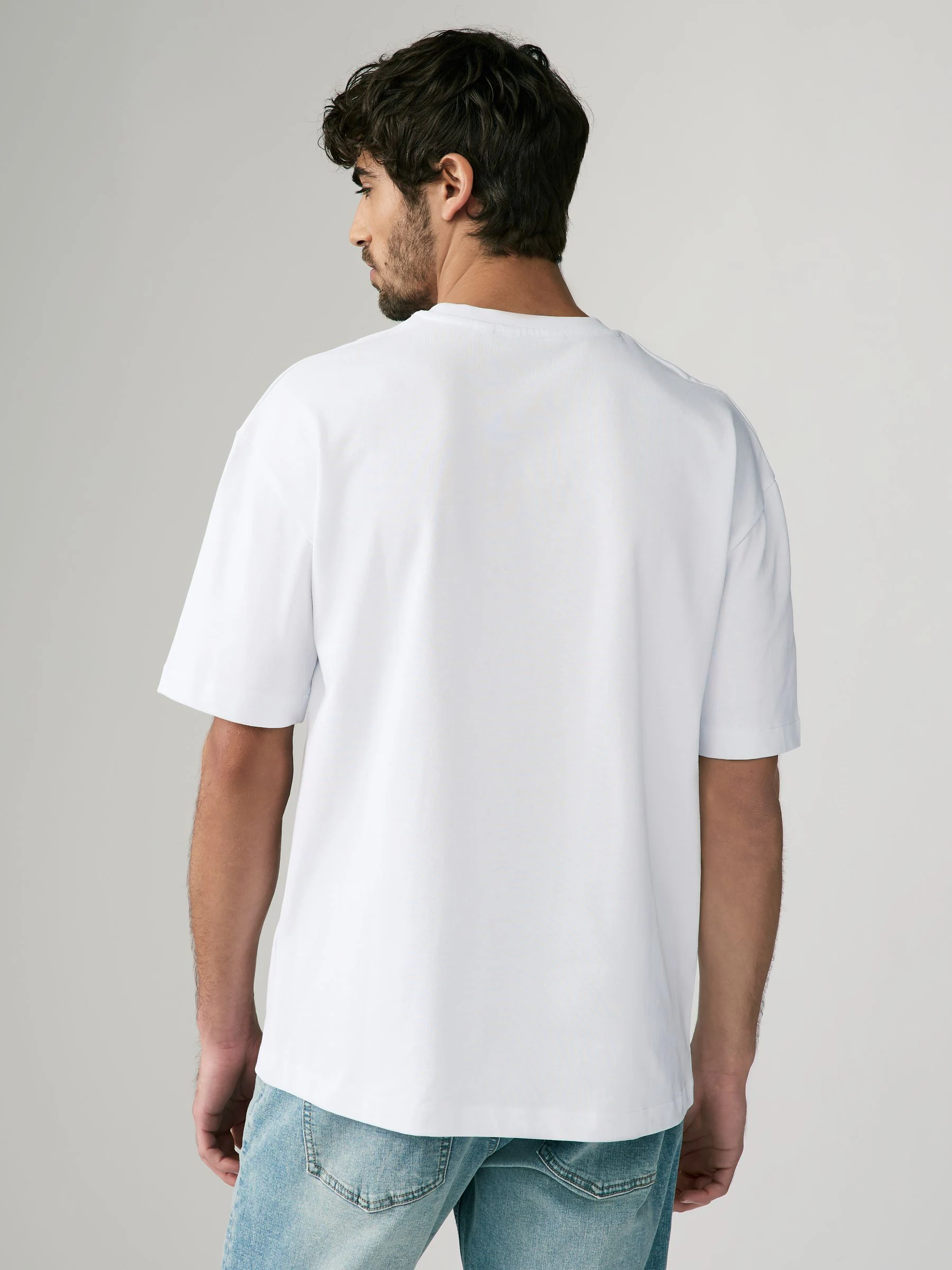 Wit - Relaxed fit - Verpakking van 3 T-shirts van zware stof