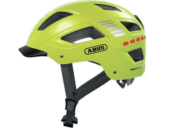 Abus Hyban 2.0 LED Cykelhjelm, Signal Yellow