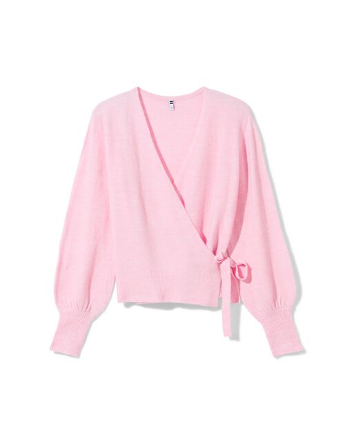 gilet cache-coeur femme Lana rose