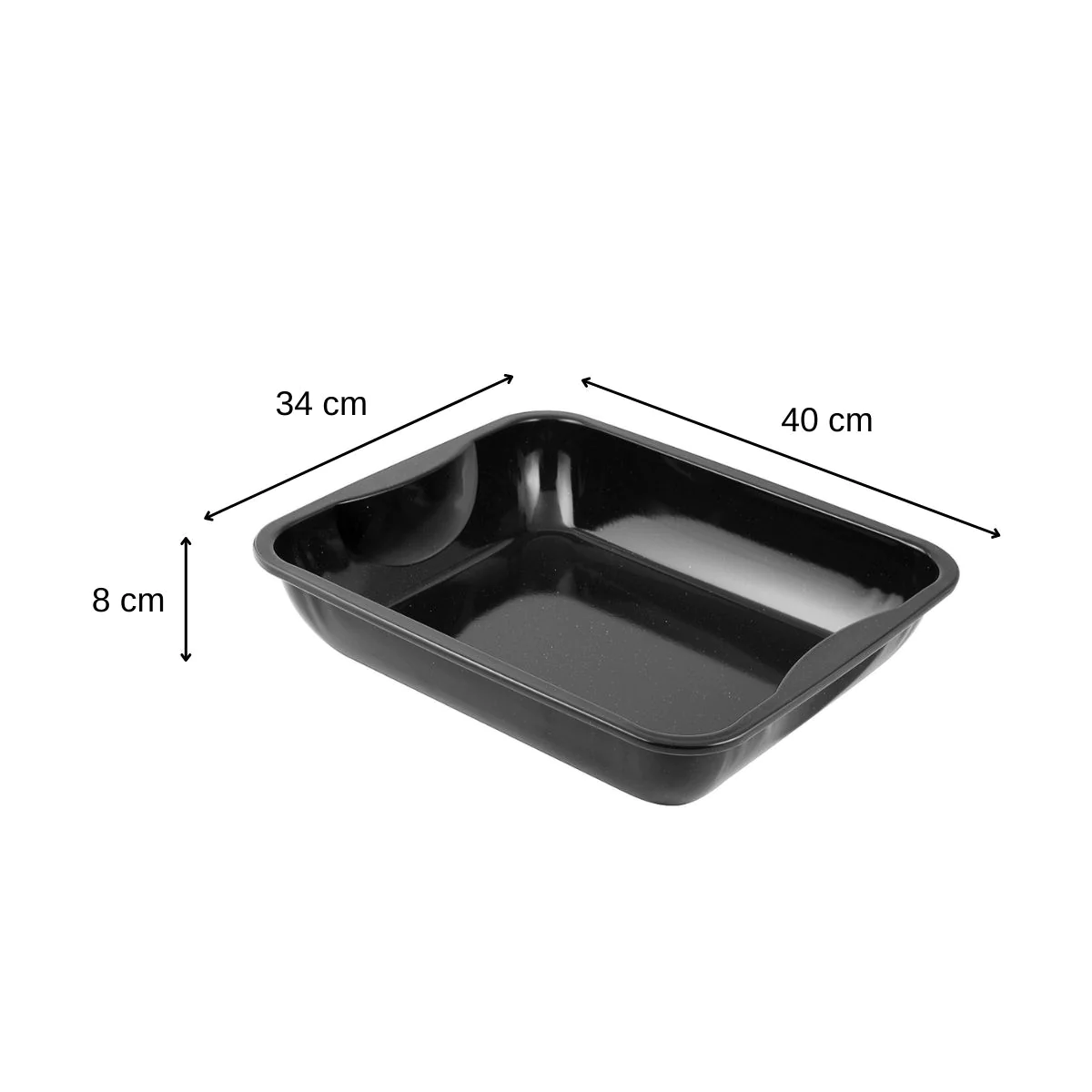 Plat à four XXL rectangle en acier émaillé Spécial cooking Zenker