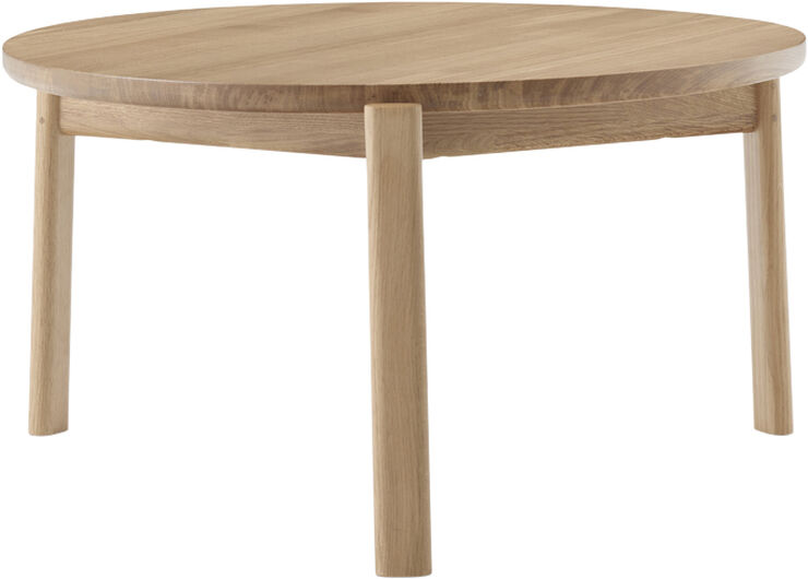 Audo Copenhagen Passage Lounge Table, Ø70, Natural Brun