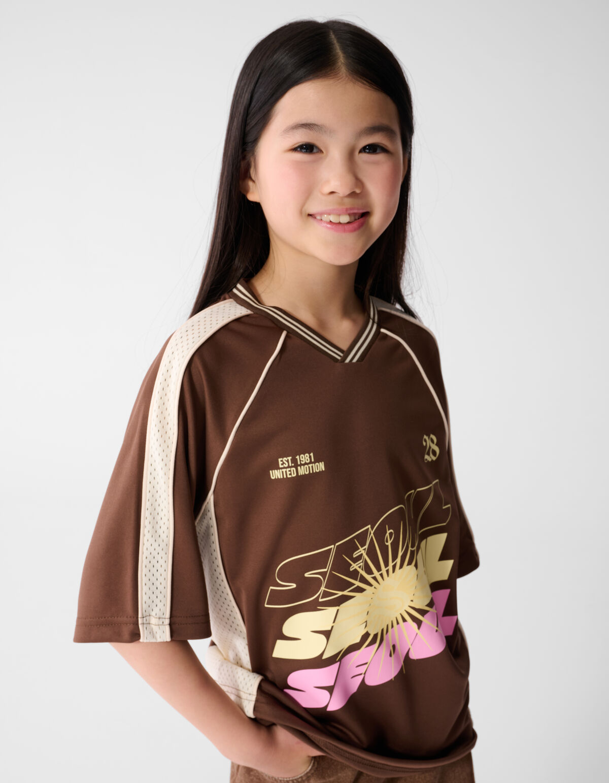 Oversized Fit Seoul Baseball T-shirt Bruin