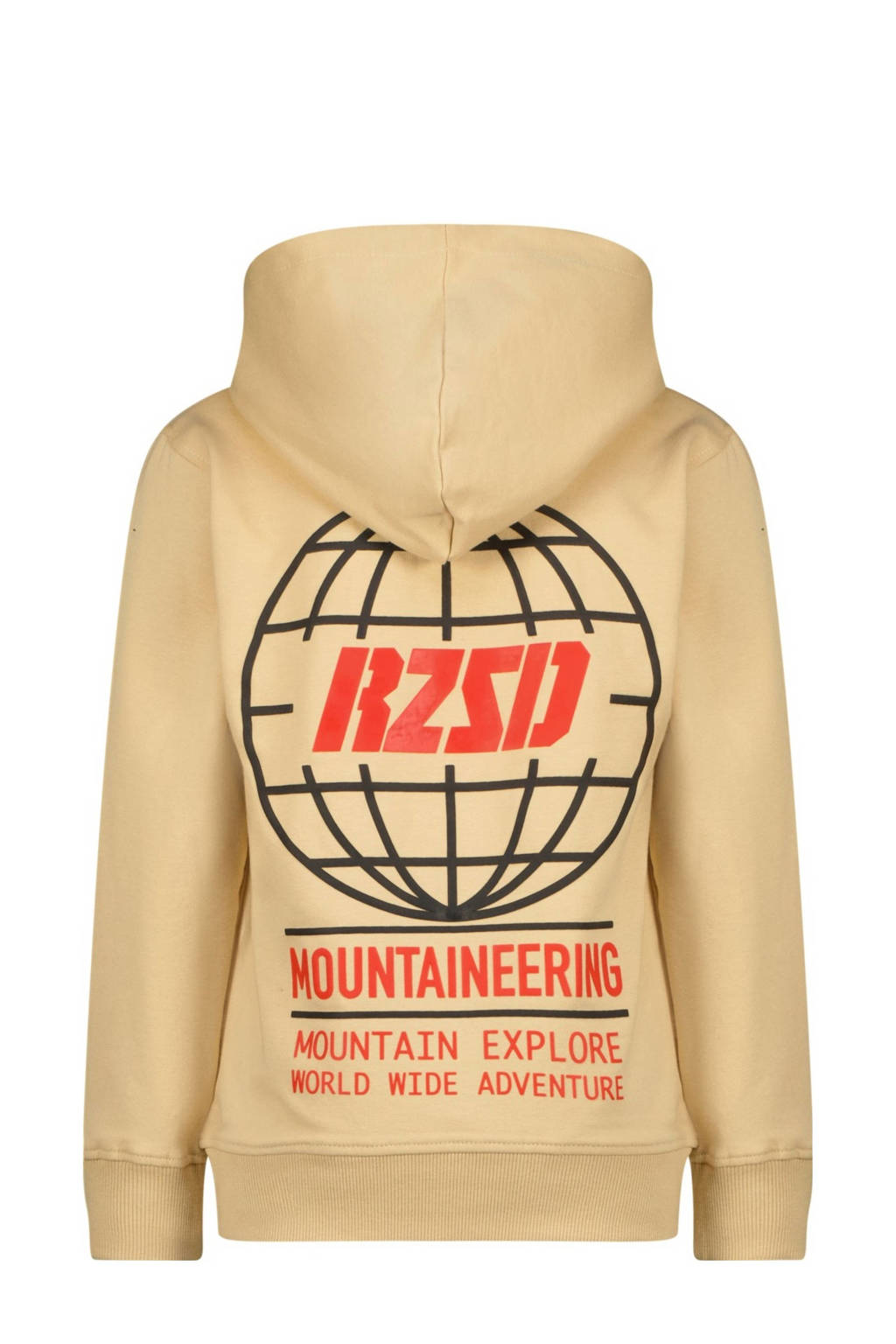 Raizzed hoodie Nulato met backprint beige