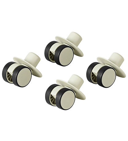 MODU 4x Swirly Wheels - 4er-Pack - Dusty Green