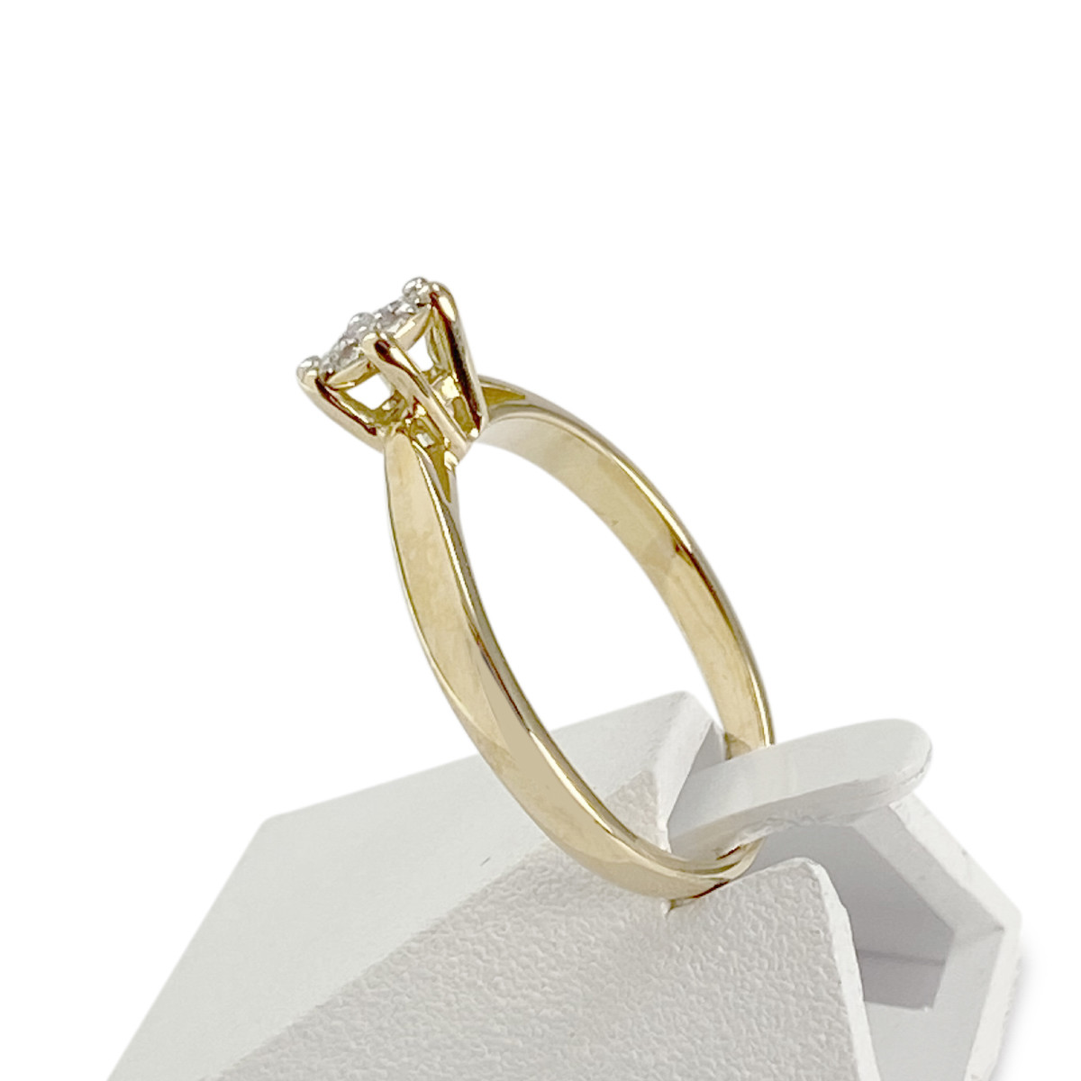 Bague d'occasion or 750 jaune diamants