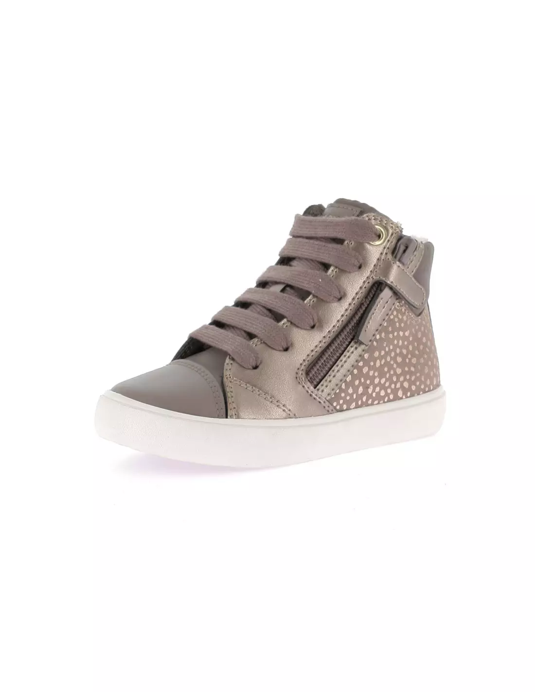 GEOX GISLI - Baskets Smokegreygold