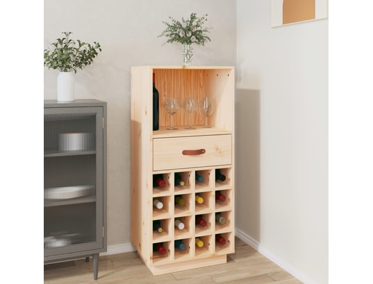VIDAXL - Armoire à vin 45x34x100 cm bois de pin massif