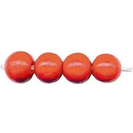 Glorex Holzperlen Kaminrot, 12 mm, 28 Stück