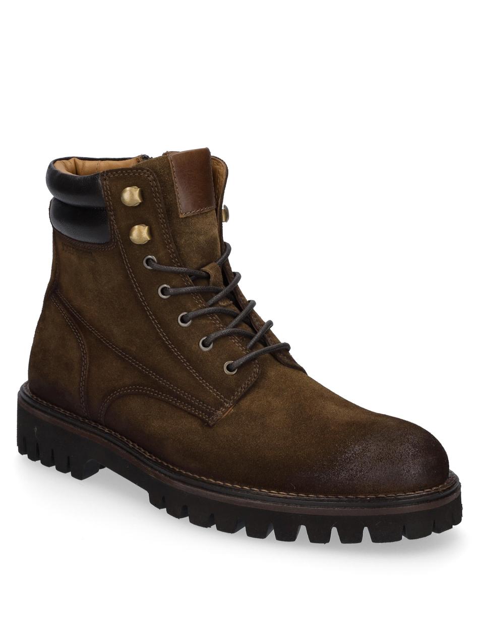 Stiefelette Romed 01, tabak-kombi