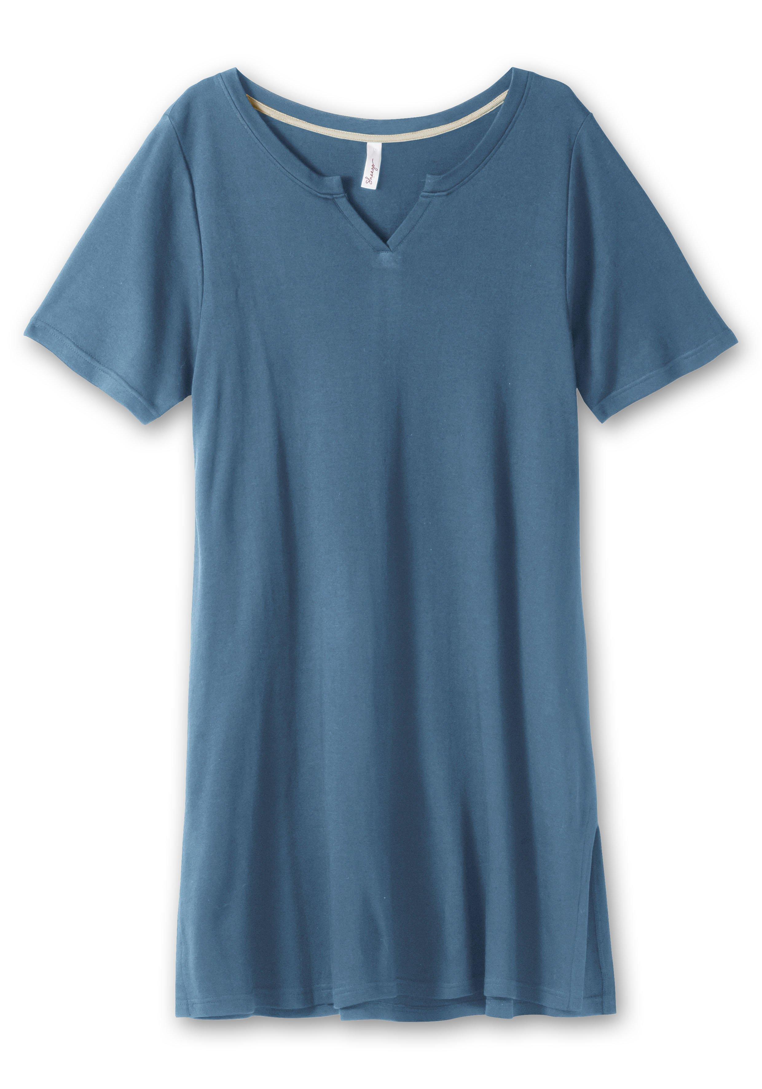 Jerseykleid mit hohen Seitenschlitzen