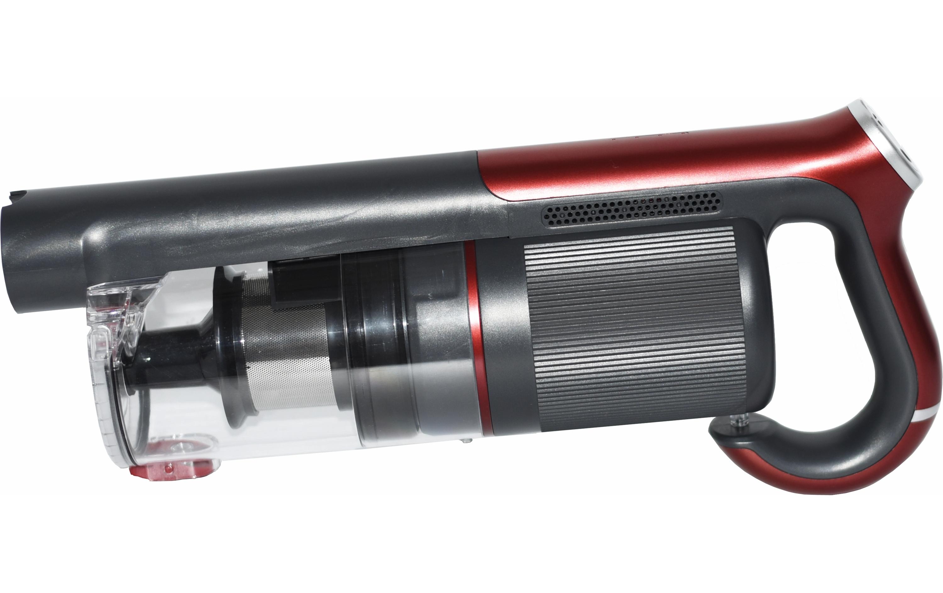 Akku-Hand- und Stielsauger OHM-VVC-9023 Grau/RotKabelloser Akkusauger