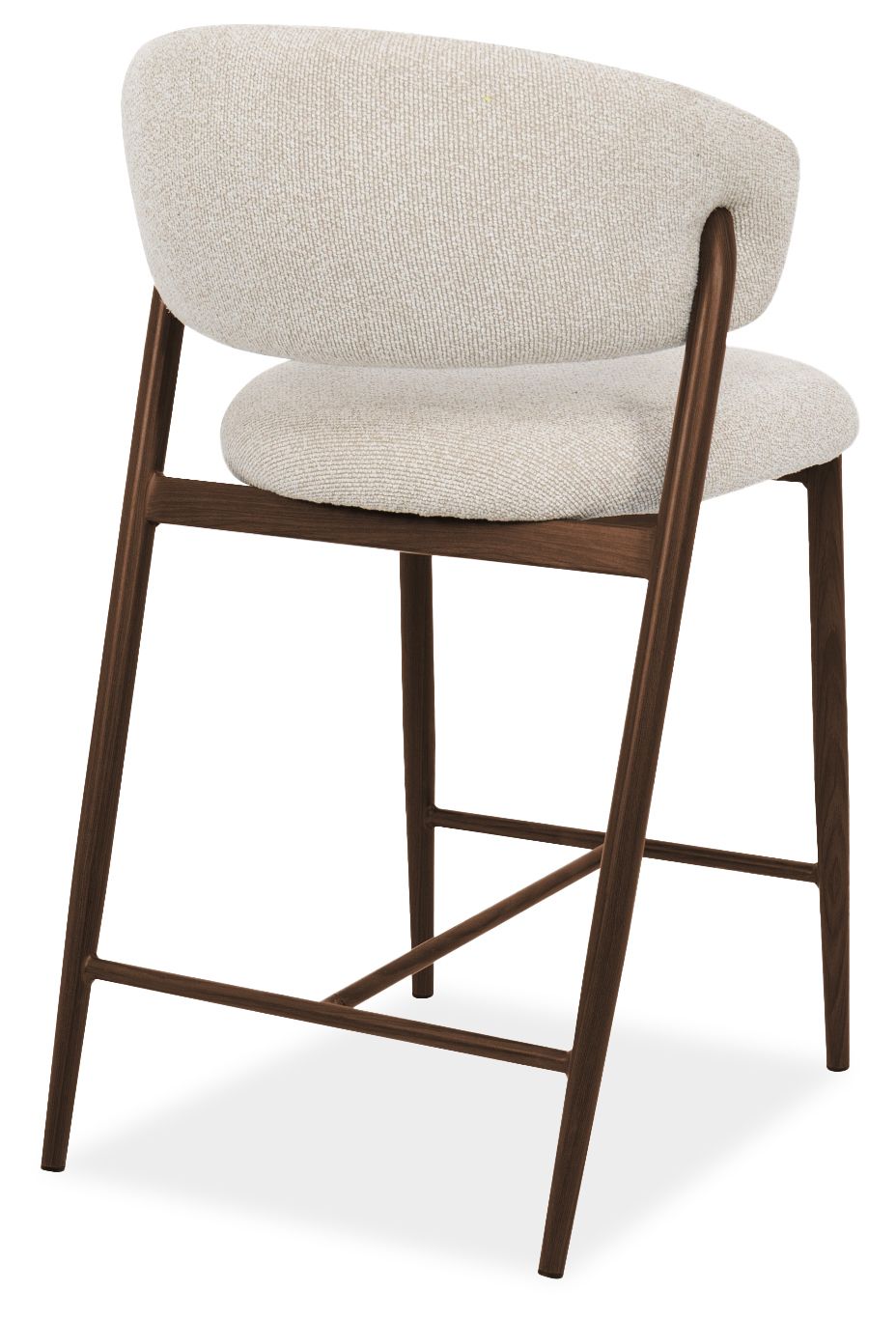Barkruk Beige Walnut Asento B56 x D59.5 x H96 cm