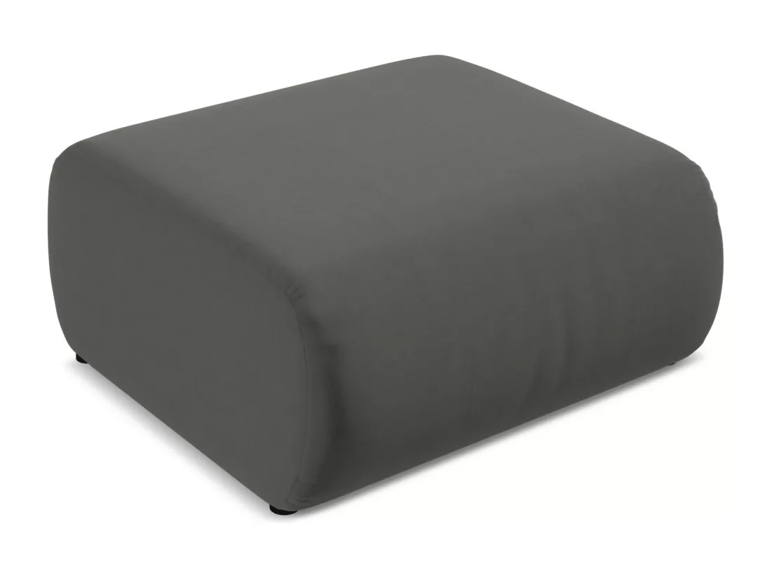 Pouf en velours - acier - EKAHI