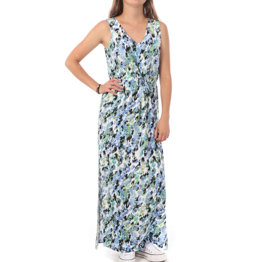 Vero Moda Robe Longue Blanche/Bleu Femme Vero Moda 10286770