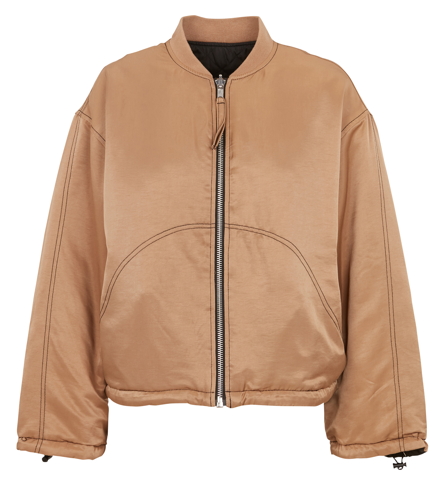 CILIE - Blouson col montant| Marron