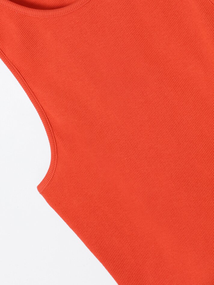 Conjunto canelado de 2 peças - Laranja Escuro