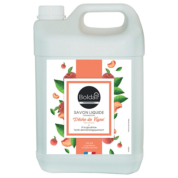 Savon liquide Boldair parfum pêche 5 L