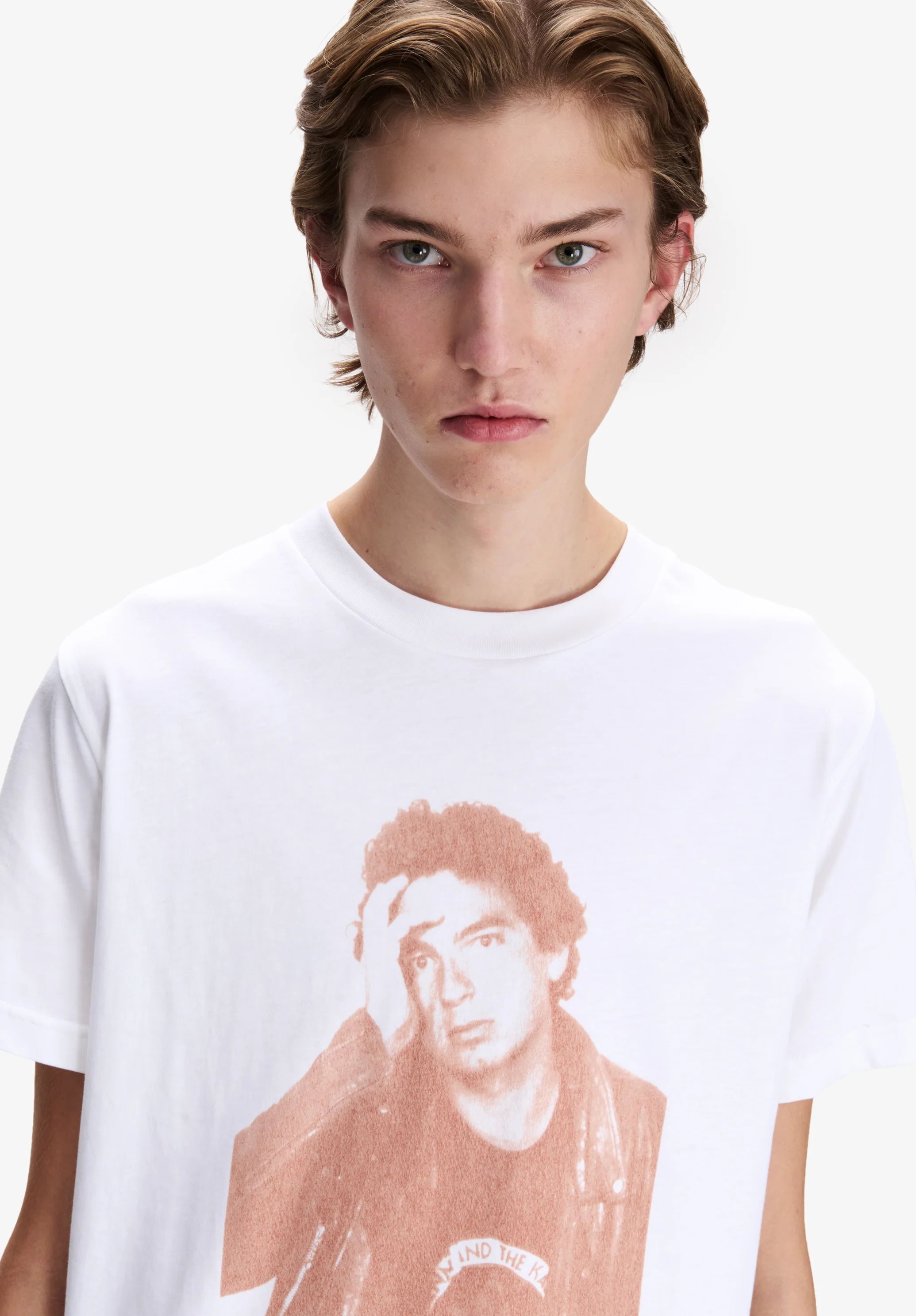 T-shirt imprimé d'une photo de Jean Touitou - Blanc