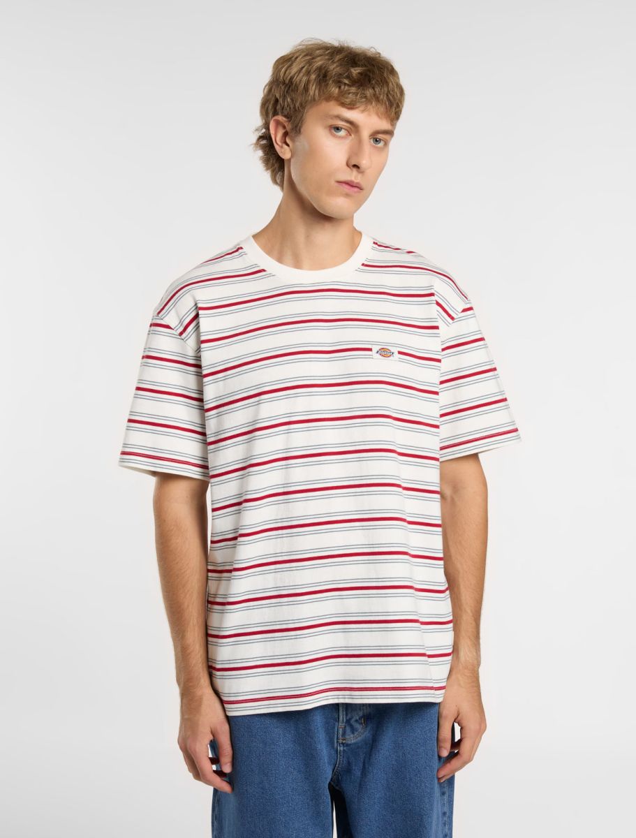 Dickies Lewistown Stripe SS Tee Egret