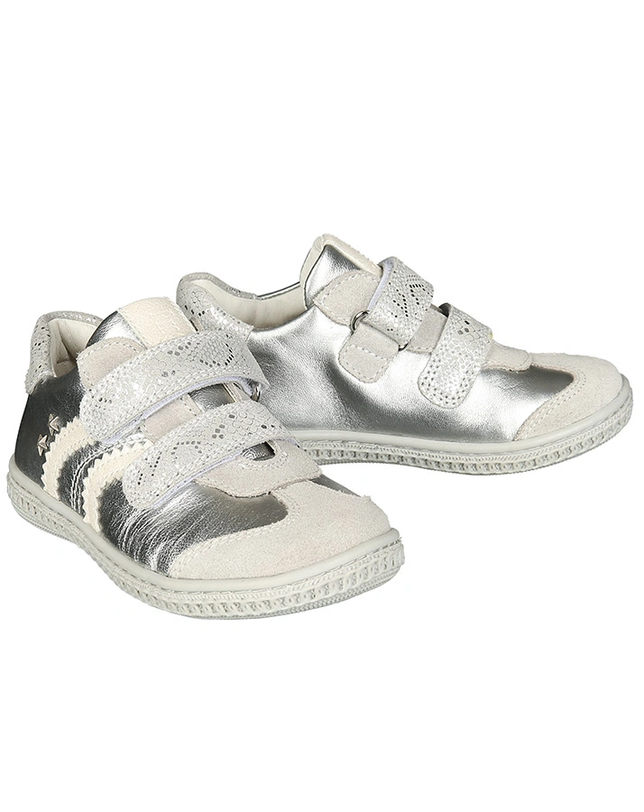 Klett-Halbschuhe ASTERISCO PUNTI in silber