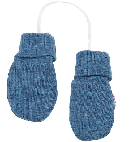 Joha Fäustlinge - Wolle - Jeansblau