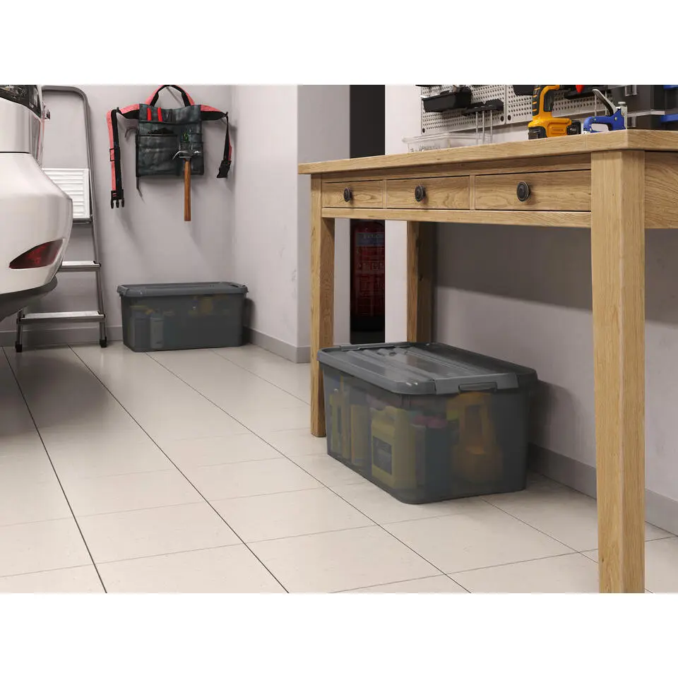Curver Handy  Opbergbox - 50L - 2 stuks - Grijs
