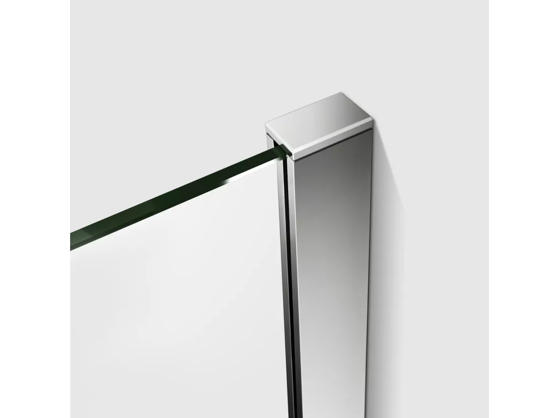 Paroi de douche à l'italienne 120x200cm en 8mm verre trempé anticalcaire, sans barre de fixation