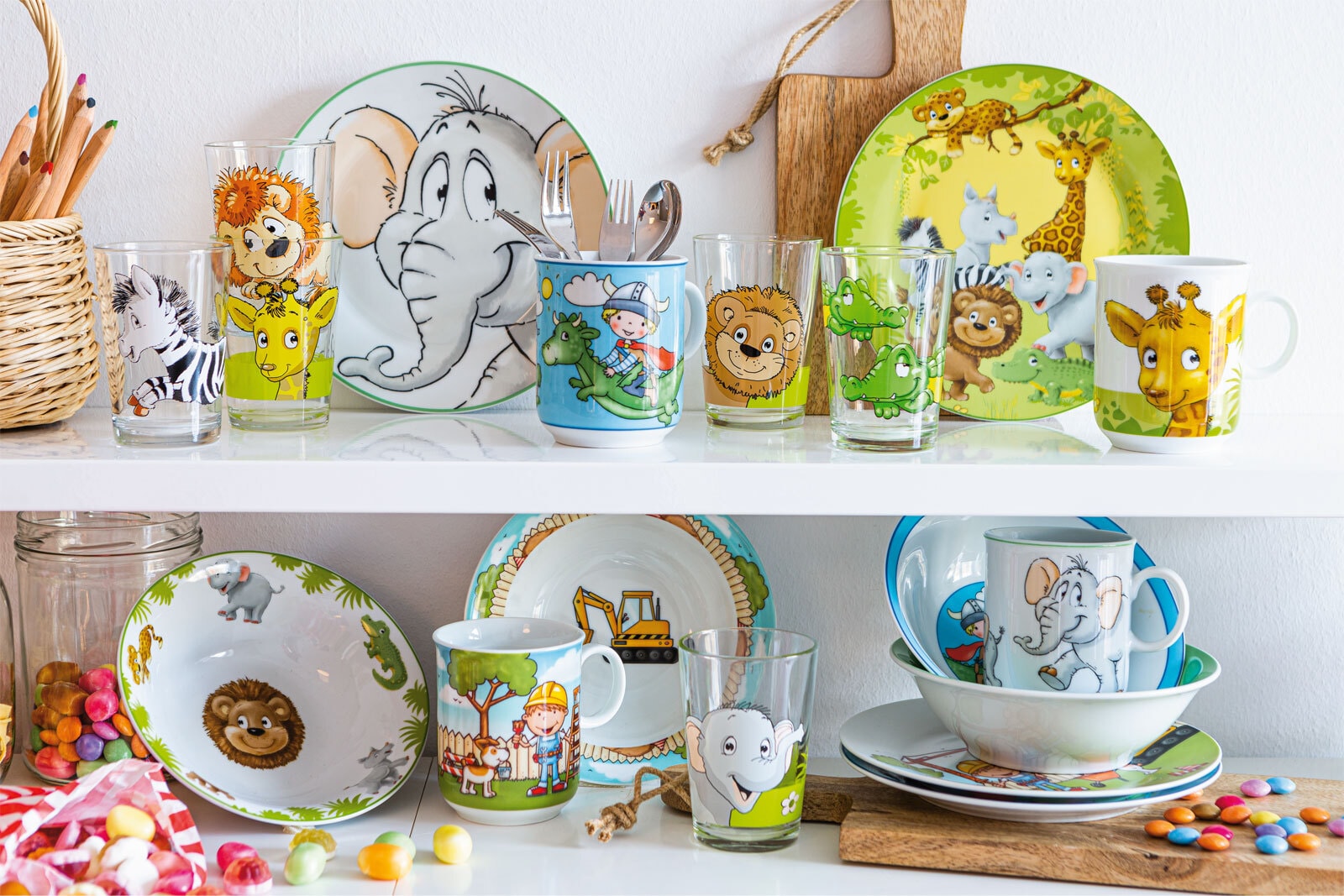 Ritzenhoff & Breker Kindertrinkglas-Set AFRIKATIERE 3-teilig