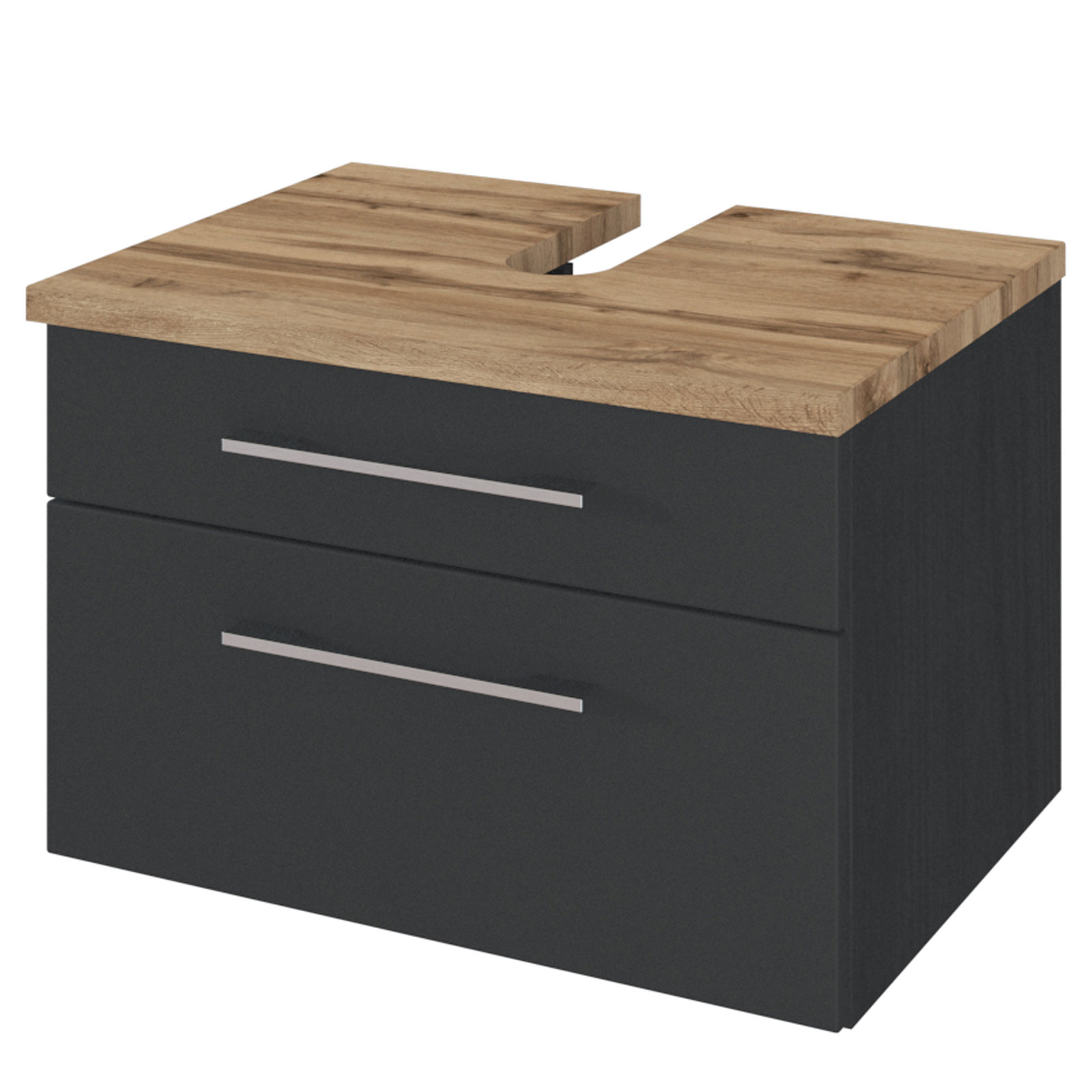 2-teiliges Badmöbel-SetDAVOS - grau - 60 cm