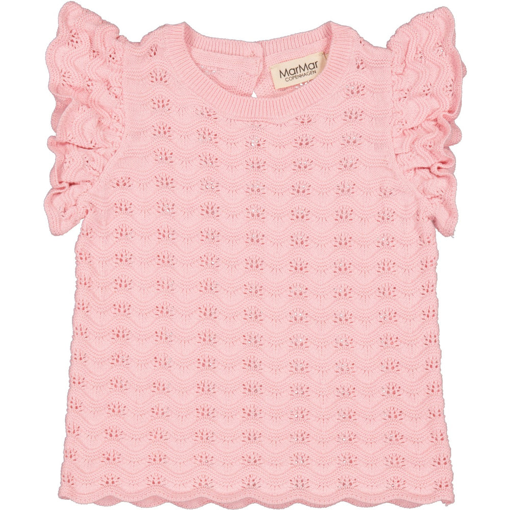 Køb MarMar Cotton Knit Lace Pink Poppet Tivio Strik Top
