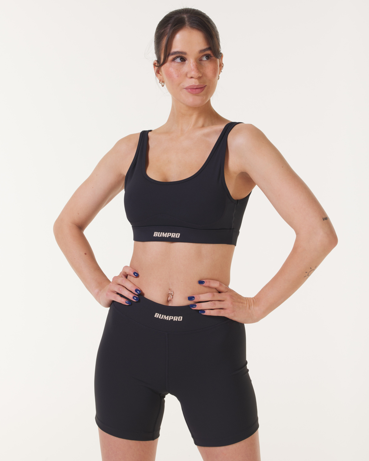 Bumpro Future Court Sports Bra Black