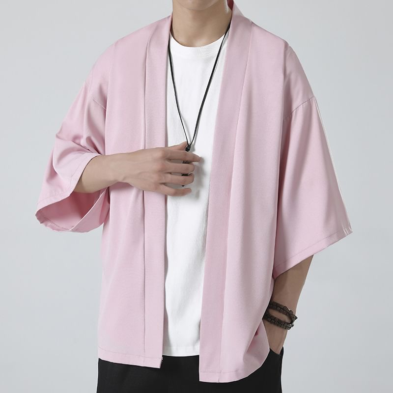 Sunkissed - Effen Hanfu-jasje met 3/4 mouwen