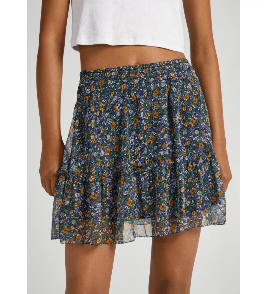 Saia Irene azul-marinho da Pepe Jeans