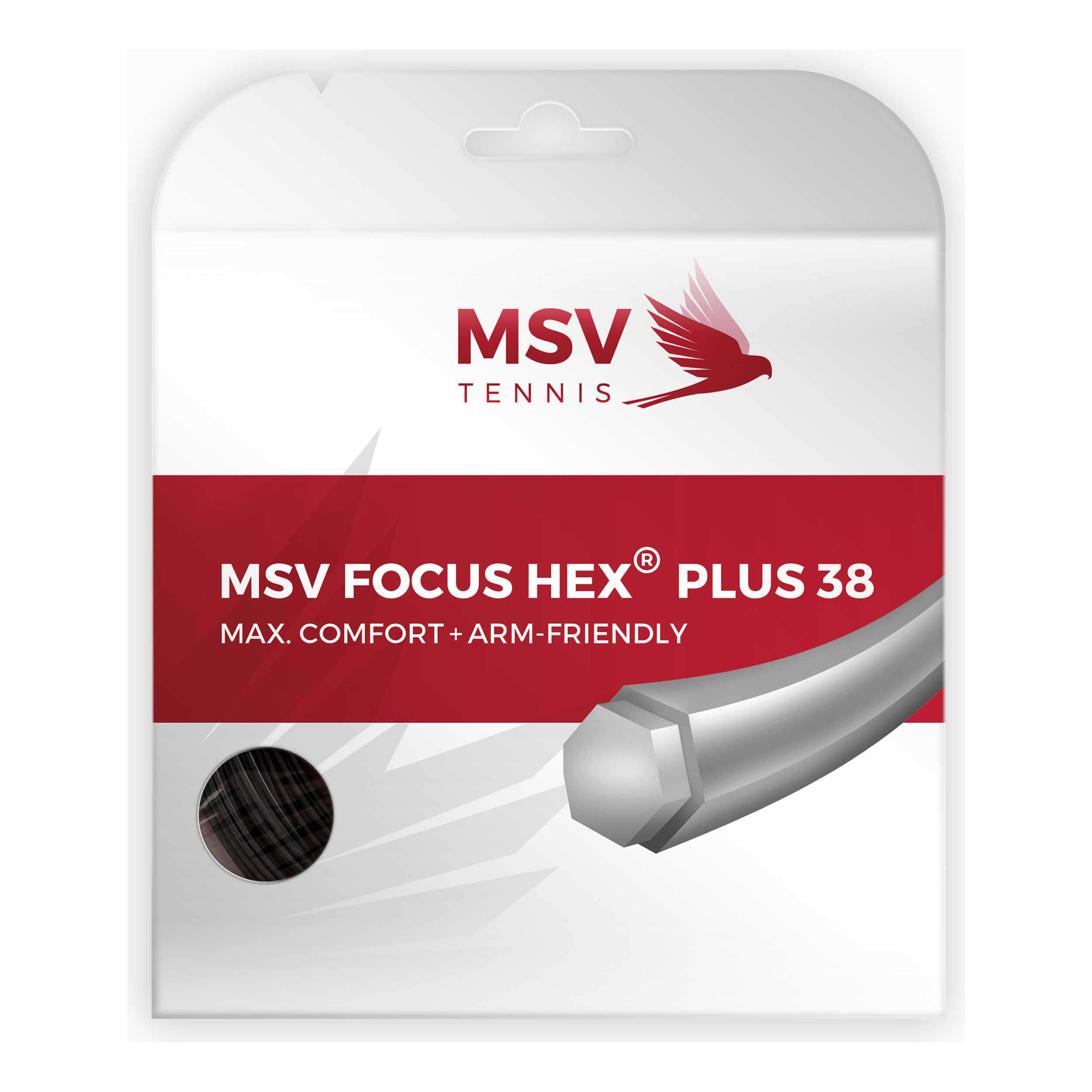 MSV Focus-HEX Plus 38 Cordage En Garniture 12m - Noir